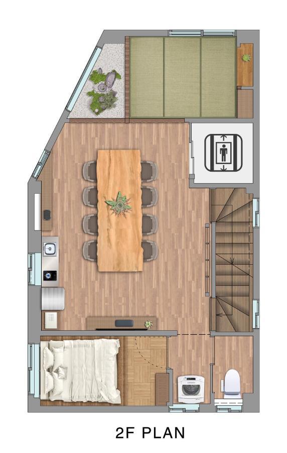 古今 天下茶屋 With A Private Parking Lot And A Half Open-Air Bath And Direct To Kix Villa Oszaka Kültér fotó